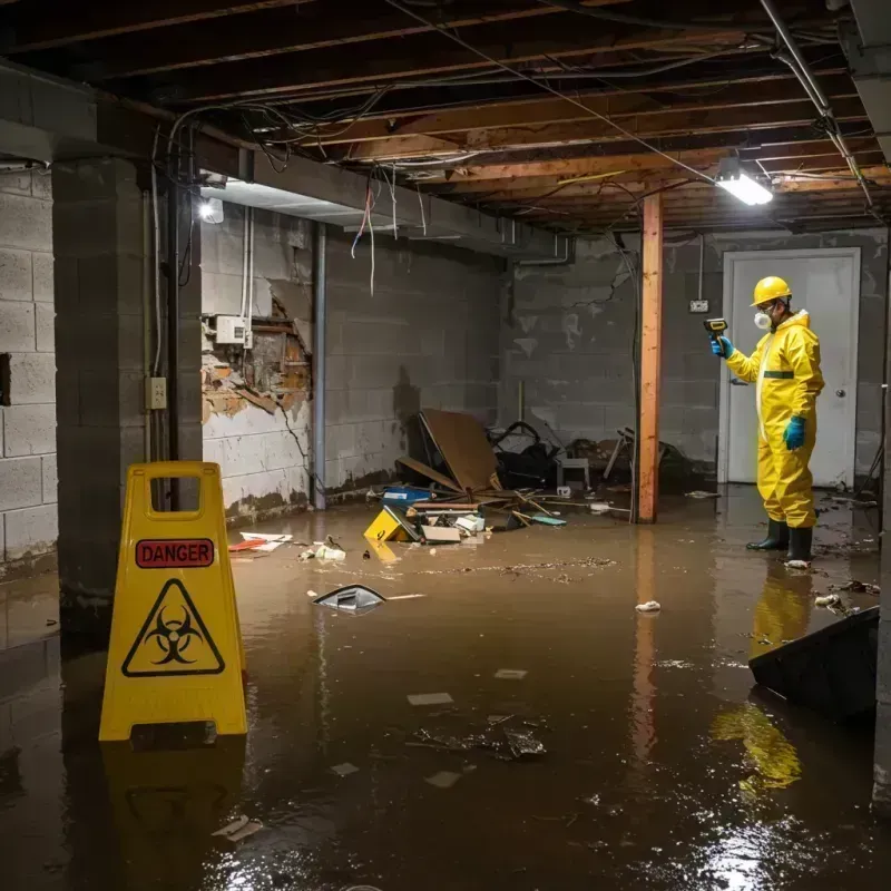 Flooded Basement Electrical Hazard in Ravensworth, VA Property